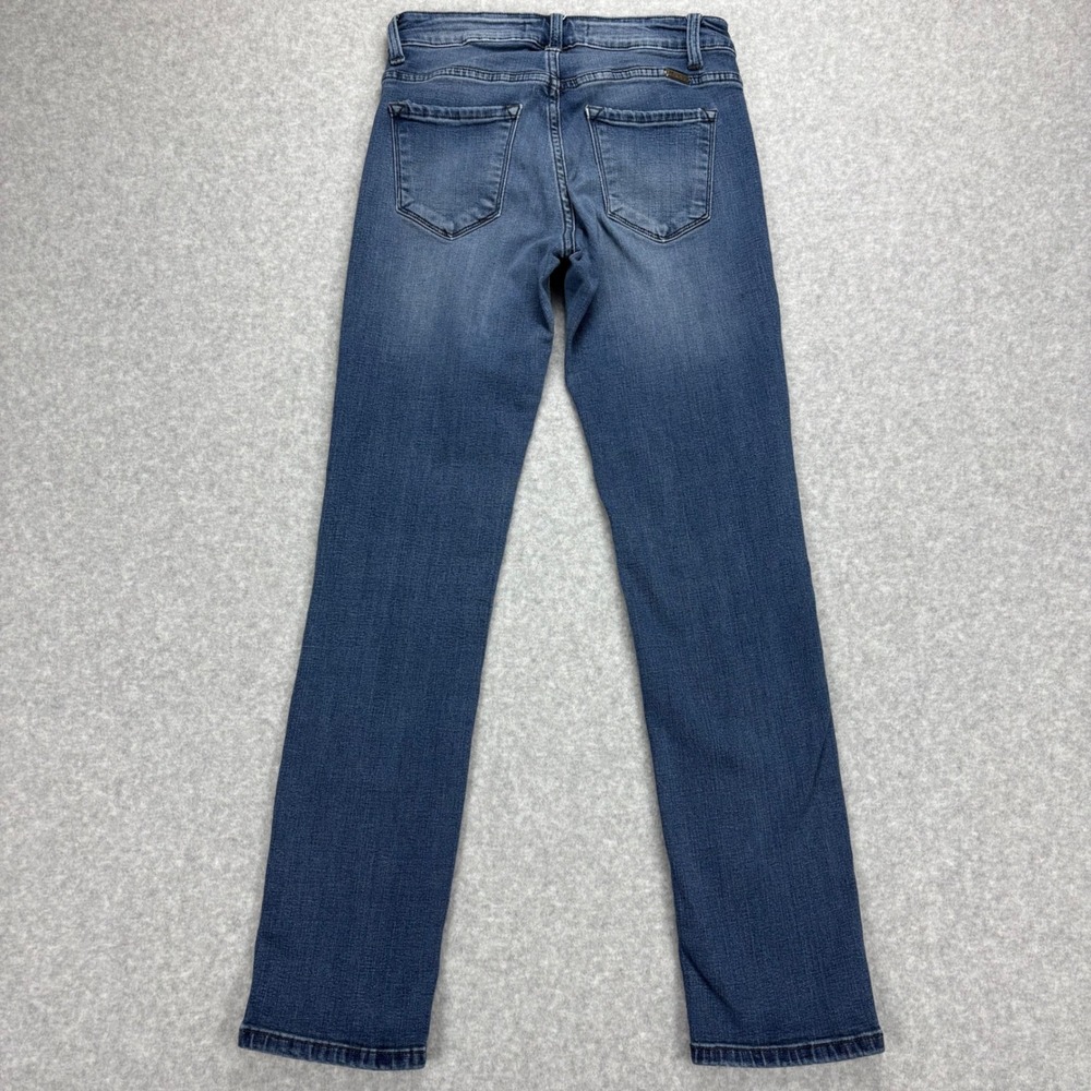 KanCan Trisha Classic Flare Jeans Womens 5 Blue Straight Leg Mid Rise Stretch - Picture 3 of 9